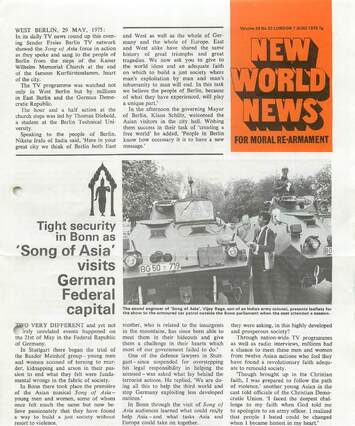Cover of New World News - Vol. 23 No. 32, 1975-06-07
