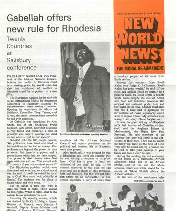 Cover of New World News - Vol. 23 No. 34, 1975-06-21