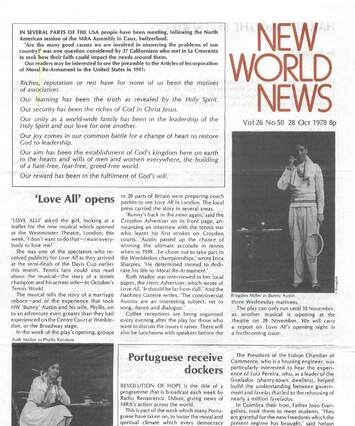 Cover of New World News - Vol. 26 No. 50, 1978-10-28