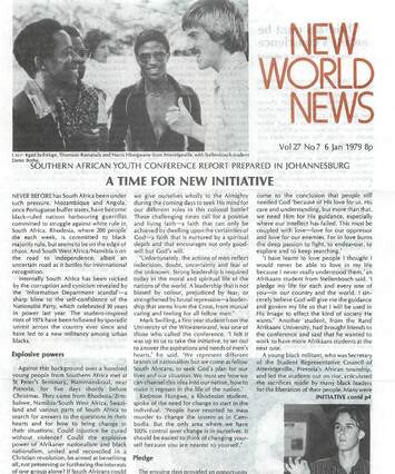 Cover of New World News - Vol. 27 No. 07, 1979-01-06
