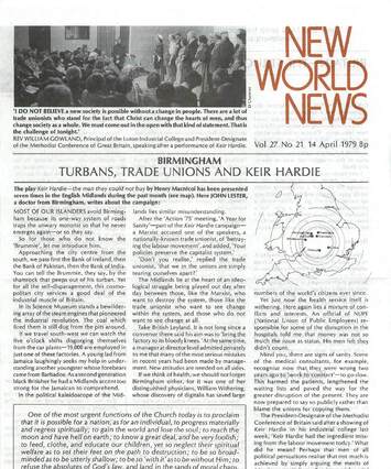 Cover of New World News - Vol. 27 No. 21, 1979-04-14