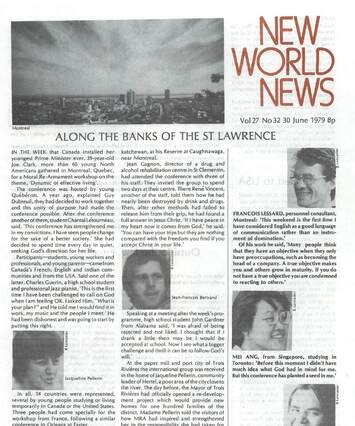 Cover of New World News - Vol. 27 No. 32, 1979-06-30