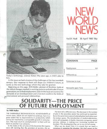 Cover of New World News - Vol. 31 No. 08, 1983-04-30