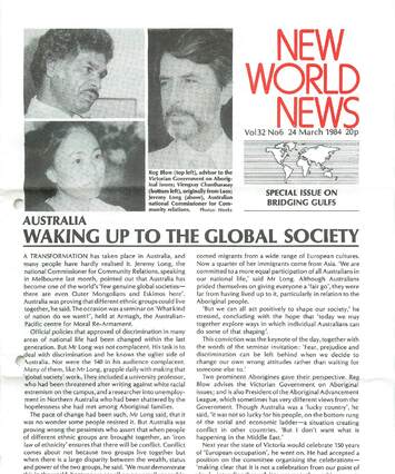 Cover of New World News - Vol. 33 No. 06, 1984-03-24