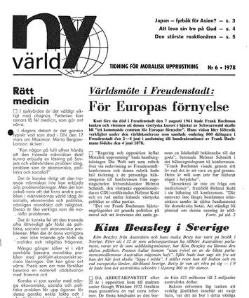 Cover of Ny värld i bild 1978 - 06