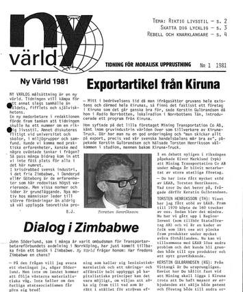 Cover of Ny värld i bild 1981 - 01