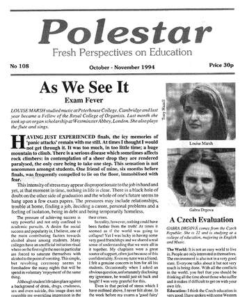 Cover of Polestar Newsletter 1994 Oct-Nov no. 108