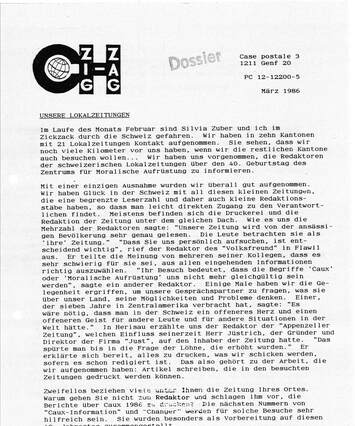 Cover of Zig-Zag - 1986-03 - Deutsch