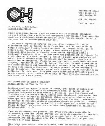 Cover of Zig-Zag - 1989-02 - Deutsch