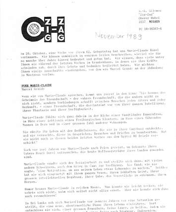 Cover of Zig-Zag - 1989-11 - Deutsch