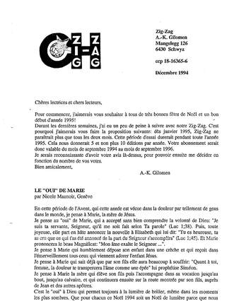 Cover of Zig-Zag - 1994-12 - Français