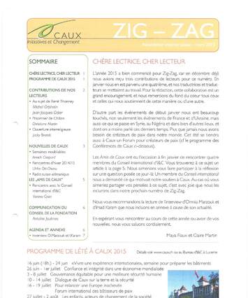 Cover of Zig-Zag - 2015-03 - Français