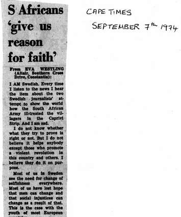 Cover of S. Africans 'give us reason for faith'