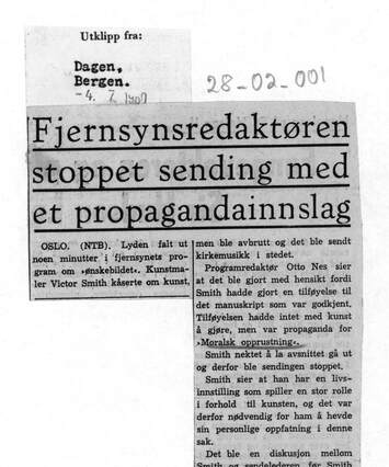 Cover of Fjernsynsredaktøren stoppet sending med et propagandainnslag