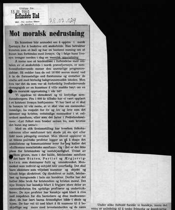 Cover of Mot moralsk nedrustning - Tabu-ord i NRK