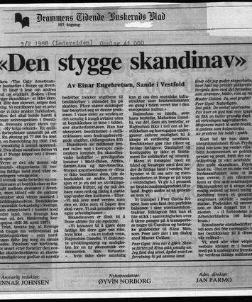 Cover of Den stygge skandinav