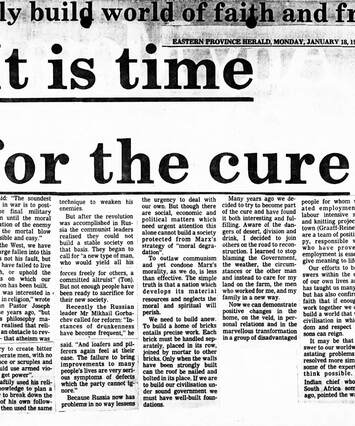 Cover of It is time for the cure