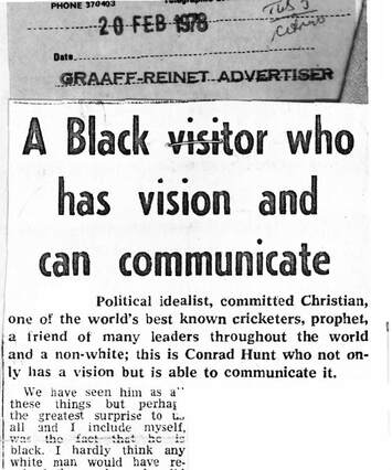 Cover of A Black visitor who has vision and can communicate