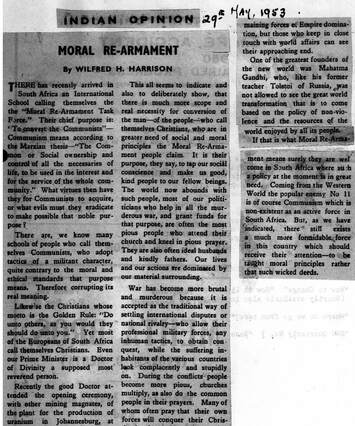 Cover of Moral Re-Armament