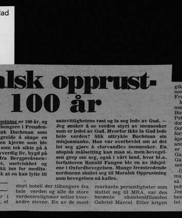 Cover of Moralsk Opprustning 100 år