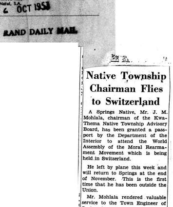 Cover of Native Township Chairman Flies to Switzerland