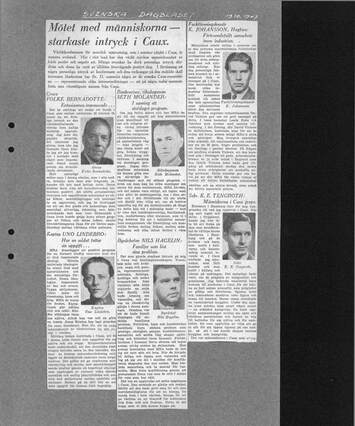 Cover of SvD: Mötet med människorna - starkaste intryck i Caux