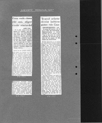 Cover of 1947-09-04: Tyskt statsråd, svensk arbetarrörelse