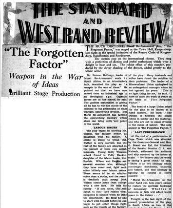 Cover of "The Forgotten Factor" - weapon in the war of ideas
