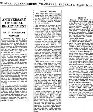 Cover of Anniversary of Moral Re-Armament