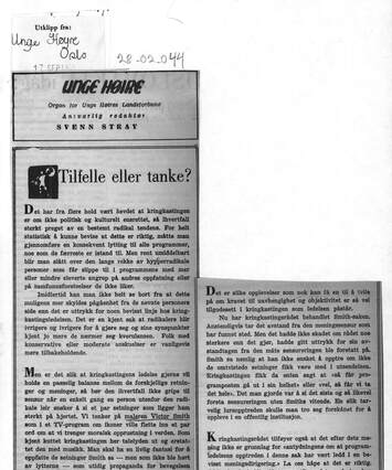 Cover of Tilfelle eller tanke?
