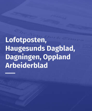 Lofotposten,Haugesunds Dagblad,Dagningen,Oppland Arbeiderblad