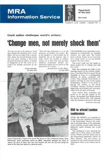 Cover of MRA Information Service - Vol. 18 No. 46, 1970-08-01