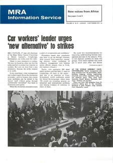 Cover of MRA Information Service - Vol. 18 No. 51, 1970-09-05