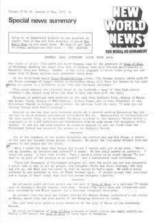 Cover of New World News - Vol. 23 No. 29, 1975-05-17