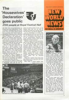 Cover of New World News - Vol. 23 No. 33, 1975-06-14