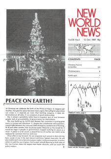 Cover of New World News - Vol. 30 No. 02, 1981-12-12