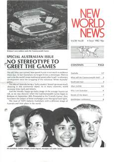 Cover of New World News - Vol. 30 No. 20, 1982-09-04