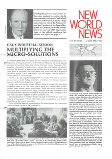 Cover of New World News - Vol. 30 No. 22, 1982-10-02