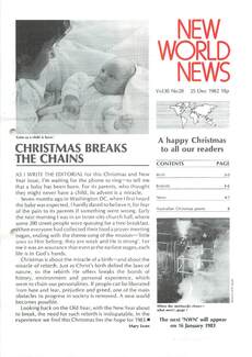 Cover of New World News - Vol. 30 No. 28, 1982-12-25