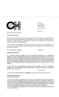 Cover of Zig-Zag - 1993-08 - Français
