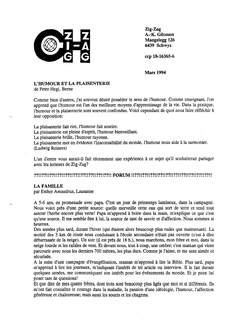 Cover of Zig-Zag - 1994-03 - Français