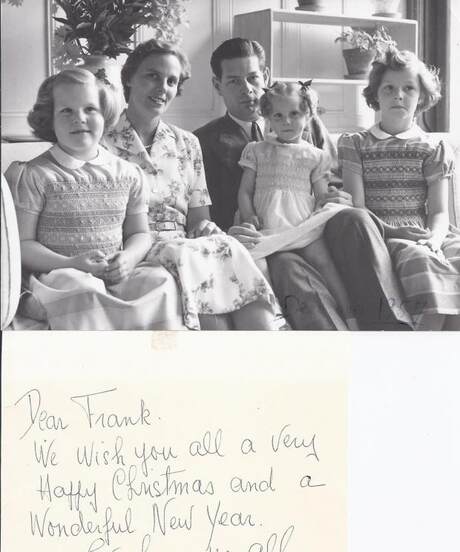 The Romanian royal family, and a hand-written note to Frank Buchman