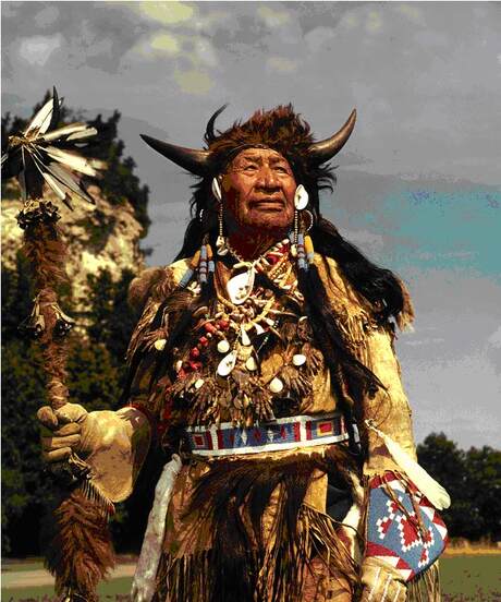 Chief Walking Buffalo, portrait