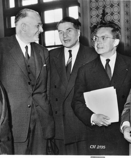 Maurice Mercier, Robert Carmichael, Henri Desbrueres, Henri Macaux, Leonida Macciotta, B&W portrait photo