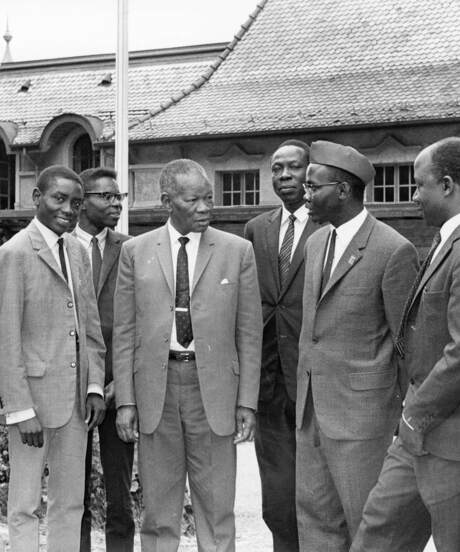 PQ Vundla and African delegation in Caux, Switzerland