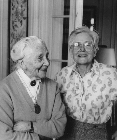Micheline Sentis-Roy and her mother