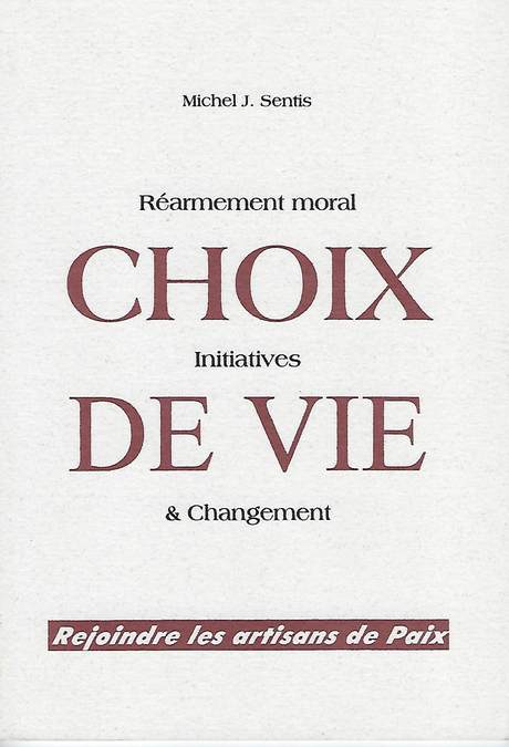 Choix de vie, couverture de brochure