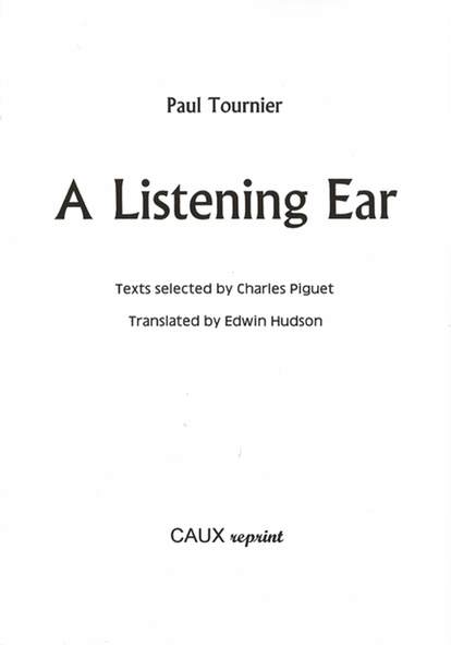 Paul Tournier - A Listening Ear cover image