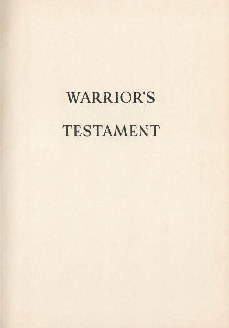 Warrior's Testament cover image