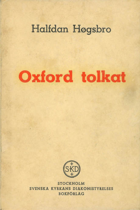 BookCover 'Oxford tolkat' by Halfdan Hoegsbro in Swedish